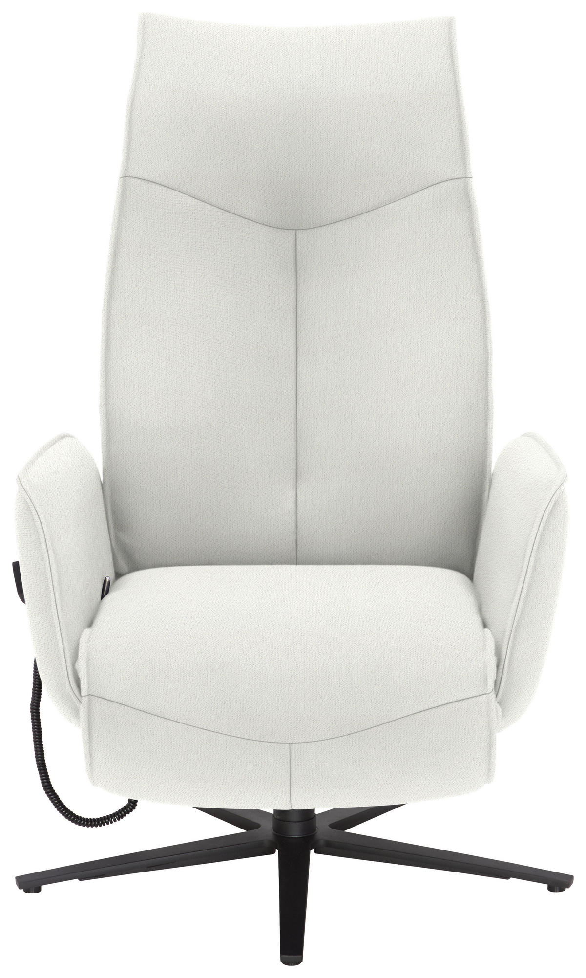 RELAXSESSEL in Textil Creme  - Anthrazit/Creme, Design, Textil/Metall (71/114/84cm) - Johann Jakob