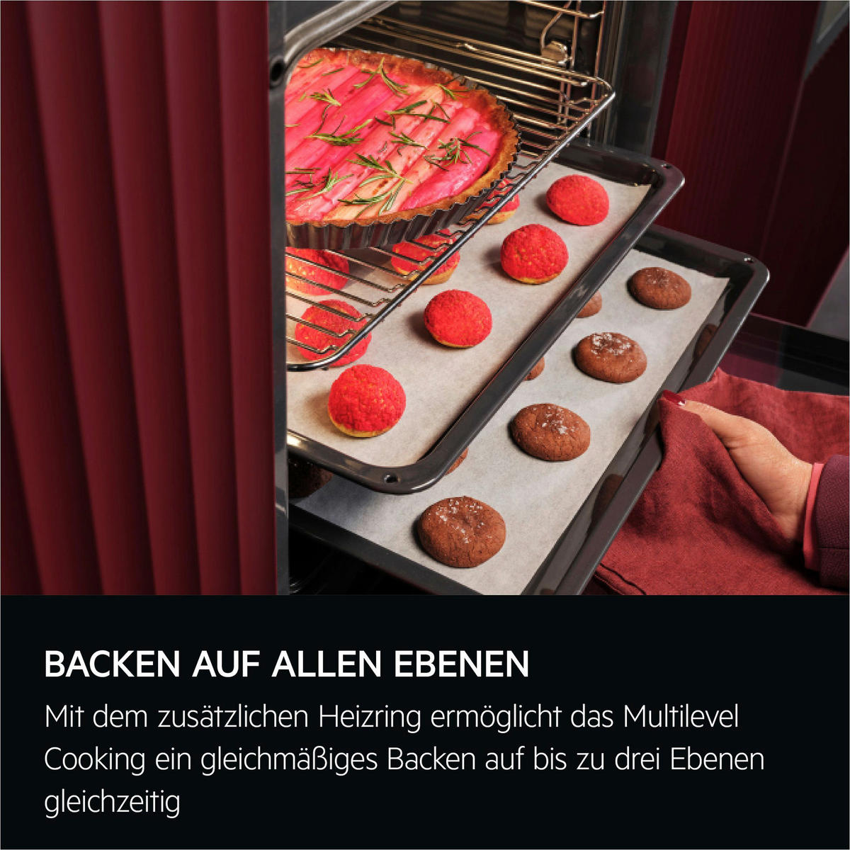 BACKOFENSET XXXL60  - Schwarz, Basics, Glas/Metall (56,0/59,3/55,0cm) - AEG