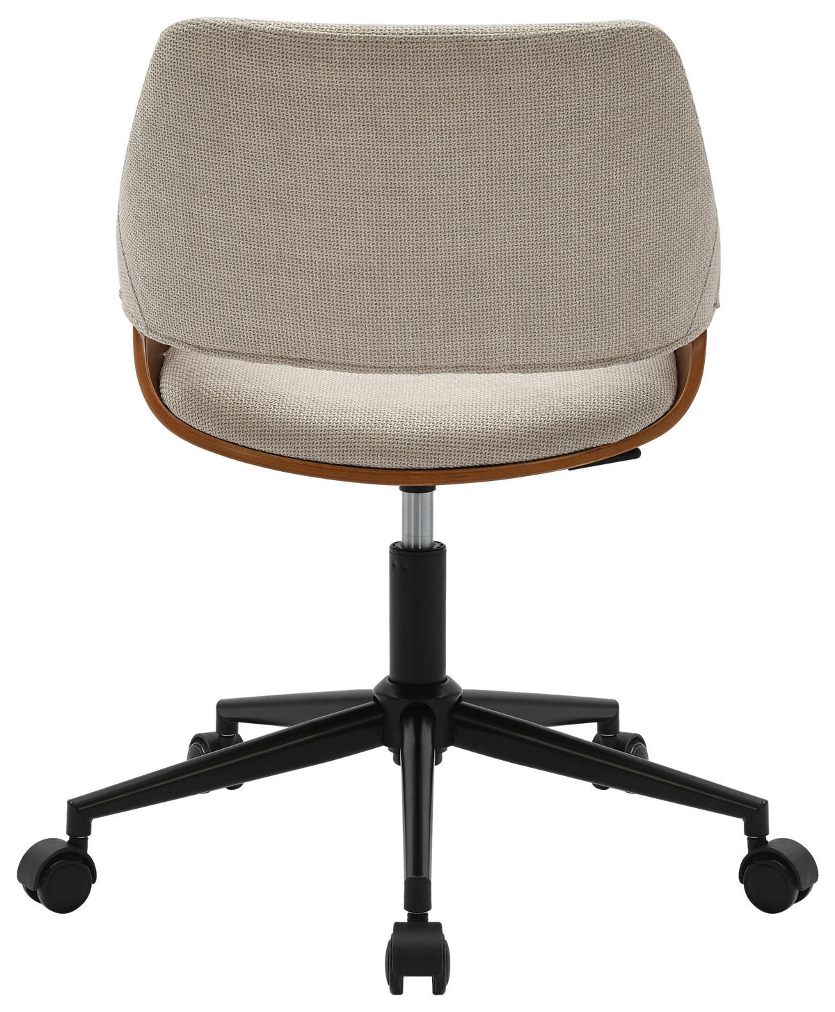 DREHSTUHL  in Leinenoptik Beige, Walnussfarben  - Beige/Walnussfarben, MODERN, Holz/Kunststoff (51/78/88/57cm) - MID.YOU