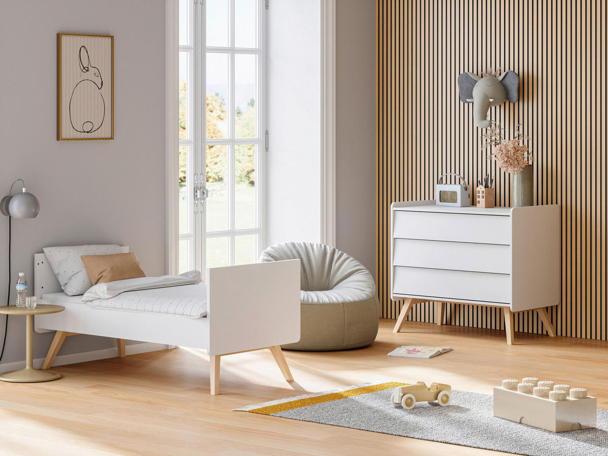 KOMMODE  in 99,8/89,7/58,4 cm  - Eichefarben/Weiß, MODERN, Holz/Holzwerkstoff (99,8/89,7/58,4cm) - MID.YOU