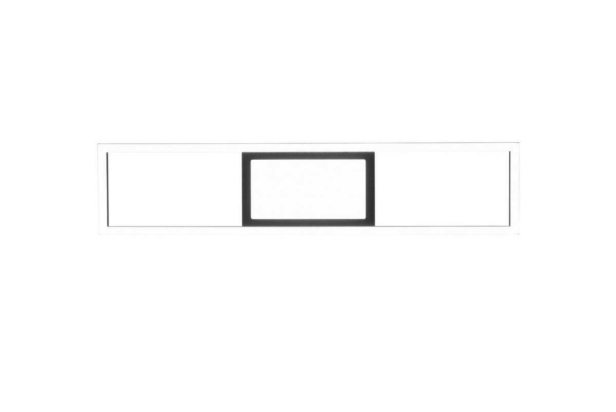 LED-DECKENLEUCHTE     - Schwarz, Design, Metall (60/6/13cm)