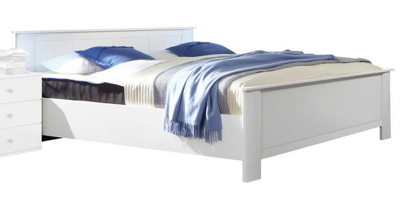 BETT 180/200 cm  in Weiß  - Weiß, KONVENTIONELL, Holzwerkstoff (180/200cm) - Carryhome