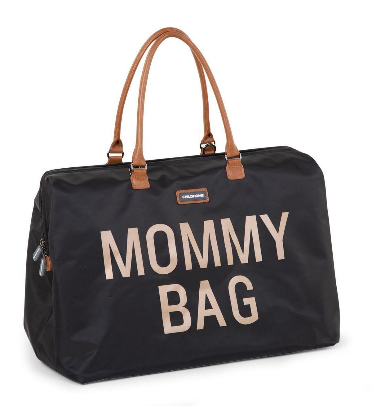 WICKELTASCHE Mommy Bag Black Gold  - Schwarz/Grau, Basics, Textil (30cm) - Childhome