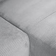 ECKSOFA Grau Cord Rückenkissen, Schlaffunktion, Rücken echt, Liegefläche im Originalstoff, Stauraum  - Schwarz/Grau, KONVENTIONELL, Kunststoff/Textil (266/180cm) - Carryhome