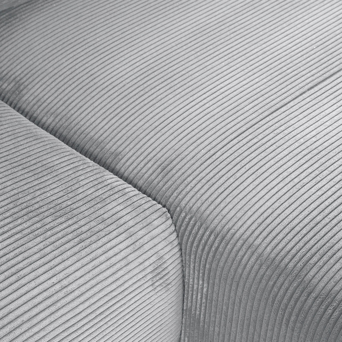 SAROKKANAPÉ textil szürke  - fekete/szürke, Konventionell, műanyag/textil (266/180cm) - MID.YOU