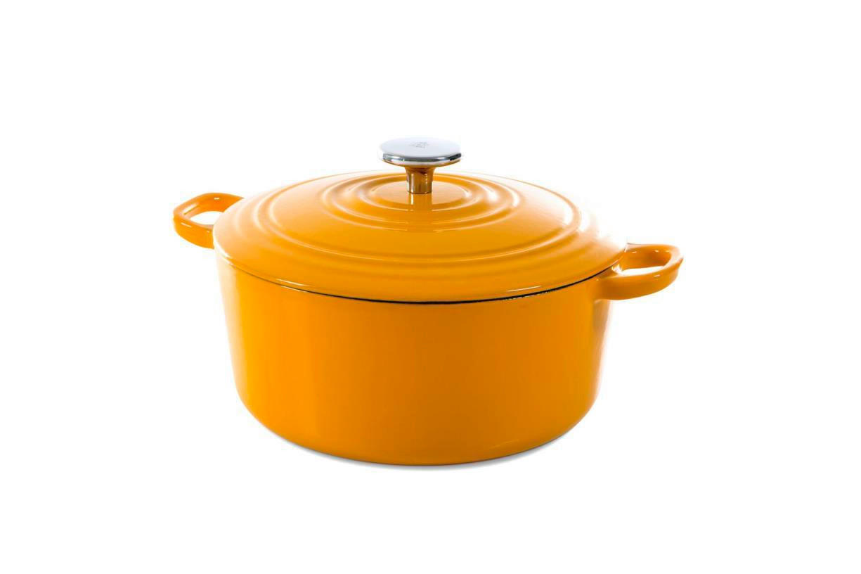 PLITKA ŠERPA 6.7 l - žuta/crvena, Osnovno, metal (28cm)