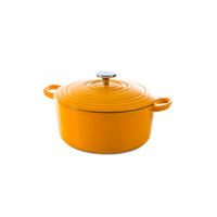 PLITKA ŠERPA  6.7 l  - žuta/crvena, Osnovno, metal (28cm)