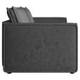 SOFA Webstoff Anthrazit  - Anthrazit/Schwarz, MODERN, Kunststoff/Textil (250/68/104cm) - Xora