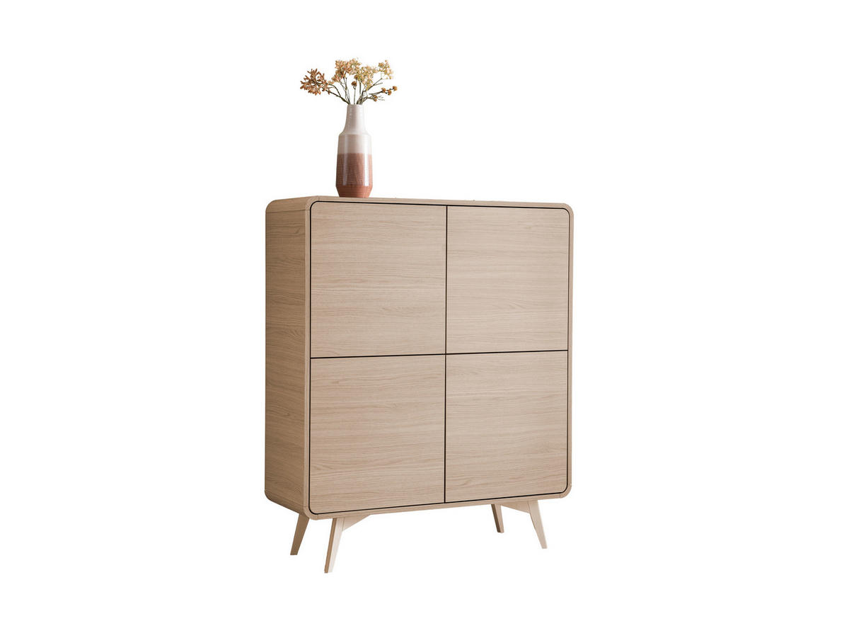 HIGHBOARD , 108/130/39 cm,  - Eichefarben, Design, Holz/Holzwerkstoff (108/130/39cm) - Livetastic