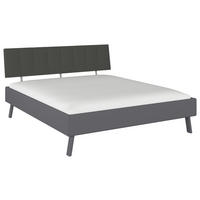 BETT 180/200 cm,  in Grau,  - Grau, Design, Textil/Metall (180/200cm) - Carryhome