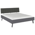 BETT 180/200 cm  in Grau  - Grau, Design, Holzwerkstoff/Textil (180/200cm) - Carryhome