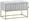 HOCKERBANK 72/41/46 cm Samt Grau, Goldfarben  - Goldfarben/Grau, LIFESTYLE, Textil/Metall (72/41/46cm) - Xora