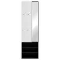 GARDEROBE  in 55/187,5/40,5 cm  - Schwarz/Weiß, Design, Holzwerkstoff (55/187,5/40,5cm) - MID.YOU