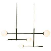 HÄNGELEUCHTE 97/13/218 cm  - Weiß/Grün, Design, Glas/Metall (97/13/218cm) - It's about Romi