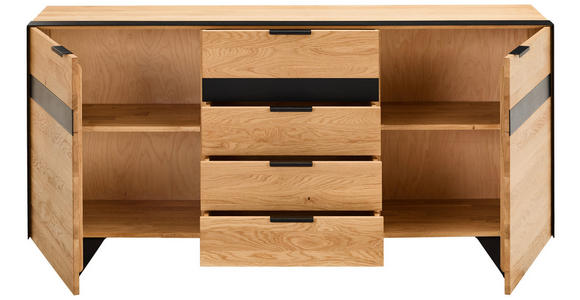 SIDEBOARD  in 181/80/42 cm  - Wildeiche/Schwarz, KONVENTIONELL, Holz/Holzwerkstoff (181/80/42cm) - Landscape