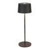 AKKU-TISCHLEUCHTE Pleat 11/35 cm   - Schwarz, Design, Kunststoff/Metall (11/35cm) - Dieter Knoll