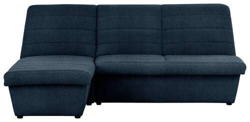 ECKSOFA Looks VIII Dunkelblau Webstoff  - Schwarz/Dunkelblau, Design, Kunststoff/Textil (168/214cm) - LOOKS by W.Joop