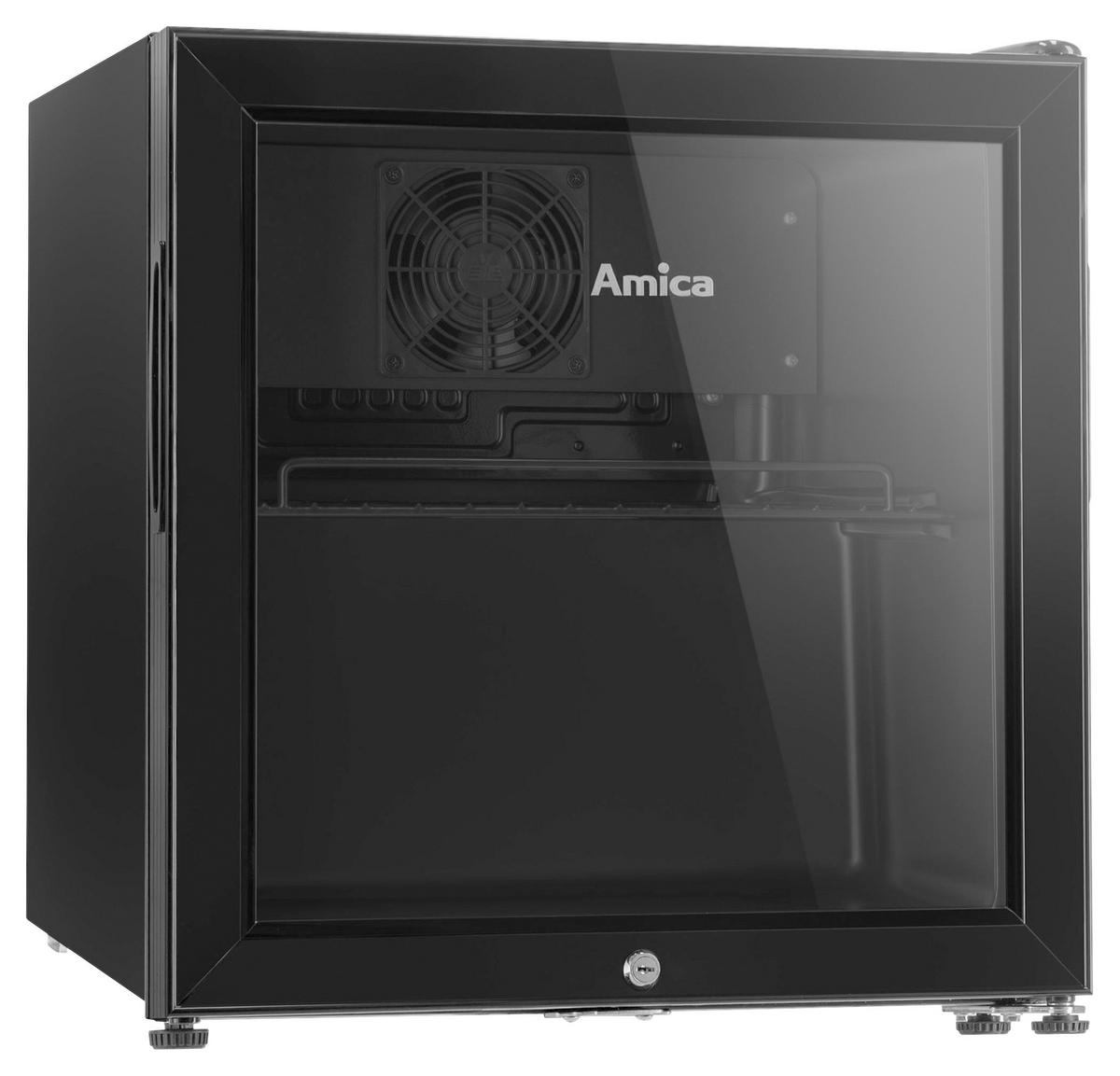 GETRÄNKEKÜHLSCHRANK 50/48/45 cm  - Schwarz, Basics, Glas/Metall (50/48/45cm) - Amica