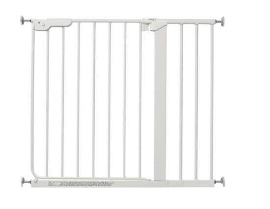 TÜRSCHUTZGITTER 80/73 cm  - Weiß, Basics, Metall (80/73cm) - Baby Dan