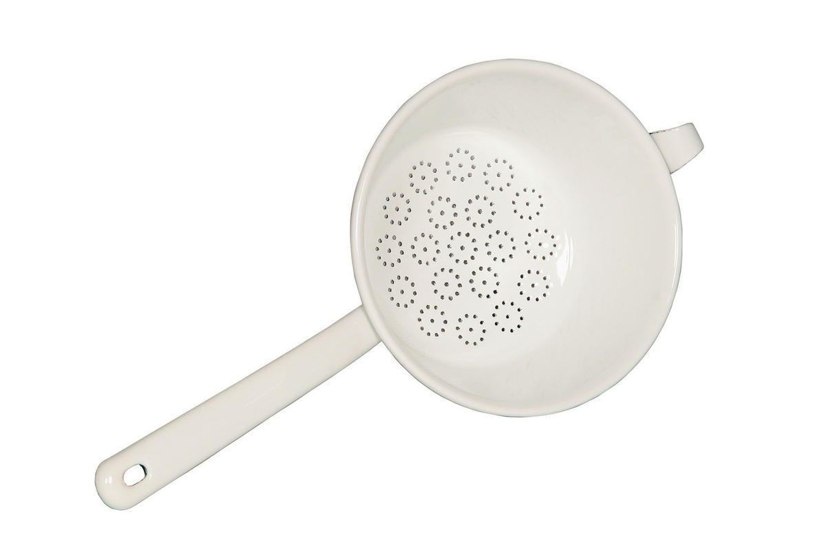 PASSIERSIEB  - Weiß, Basics, Metall (18/9,2cm) - Riess