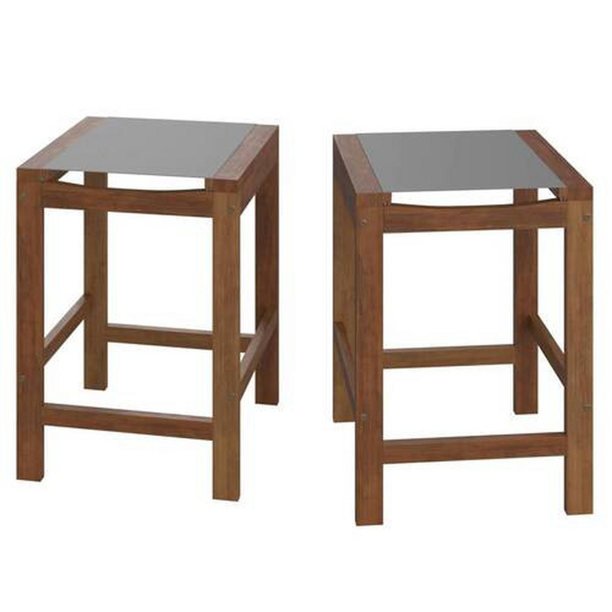 ZÁHRADNÁ BAROVÁ SÚPRAVA drevo, plast - sivá/farba tíku, Modern, drevo/plast (110/40/60/46/90/61cm) - Ambia Garden