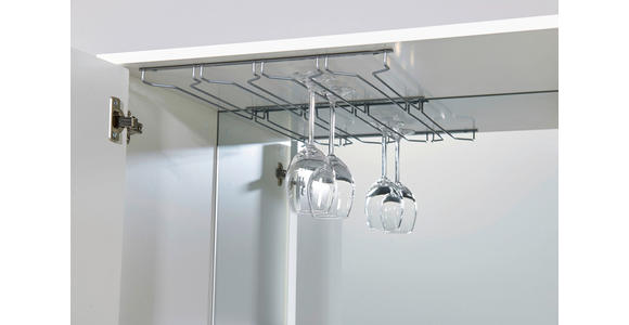 BARSCHRANK Weiß - Schwarz/Weiß, Design, Glas/Holzwerkstoff (80/157/38cm) - Xora