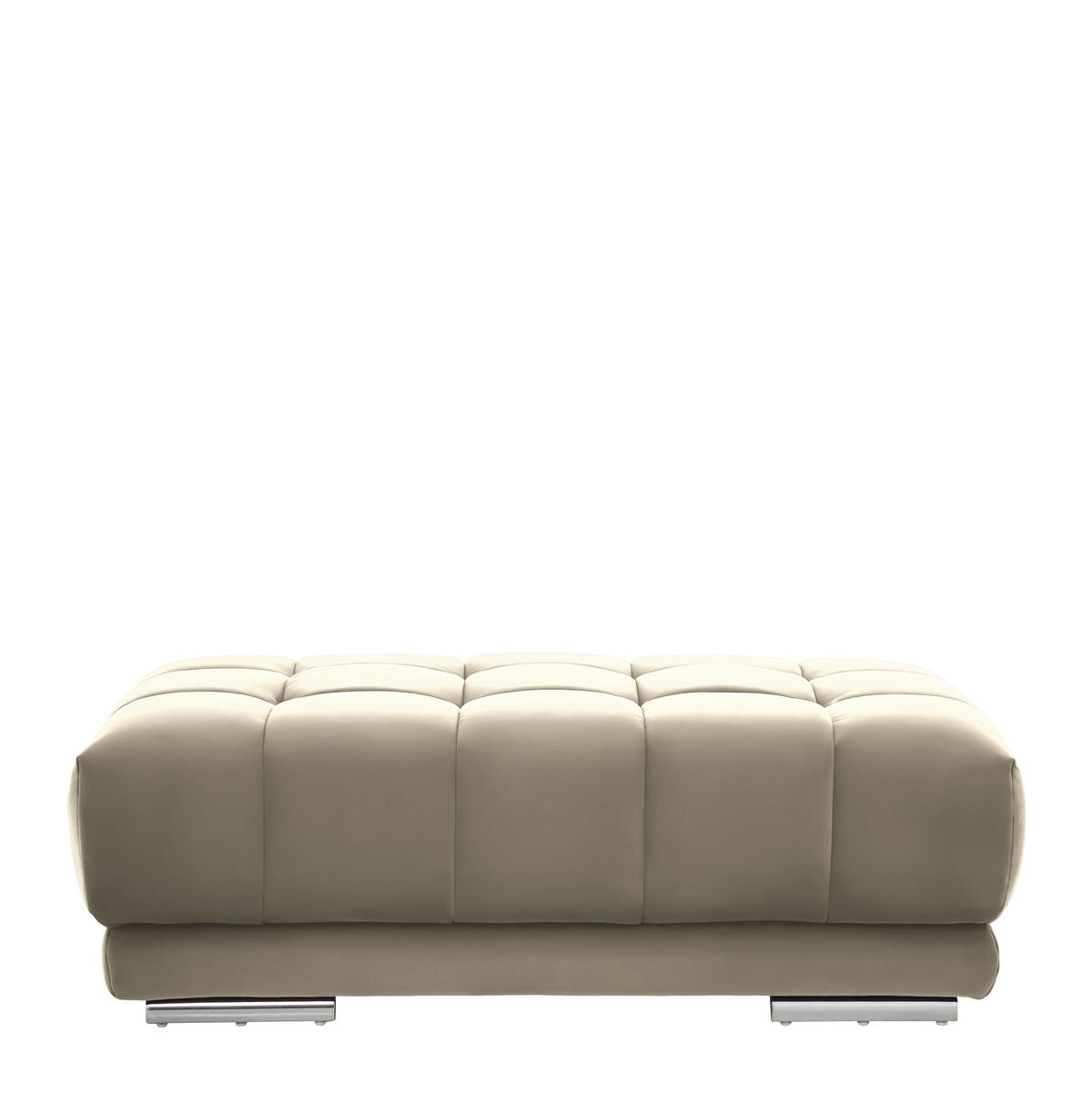 HOCKER Textil Naturfarben  - Chromfarben/Naturfarben, Design, Textil (126/42/76cm) - Beldomo Speed