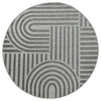 TEPIH ZA UNUTAR./VANJ. UPORAB  150 cm  siva  Berlin  - siva, Basics, tekstil/plastika (150cm)