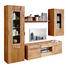 WOHNWAND Balkeneiche furniert, massiv Eichefarben - Eichefarben, KONVENTIONELL, Glas/Holz (293/200/47cm) - Cantus