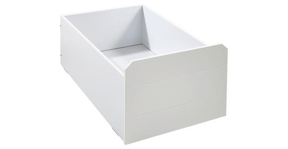 BETTSCHUBKASTEN 58/40/90 cm Weiß - Weiß, Design, Holzwerkstoff/Kunststoff (58/40/90cm) - Xora