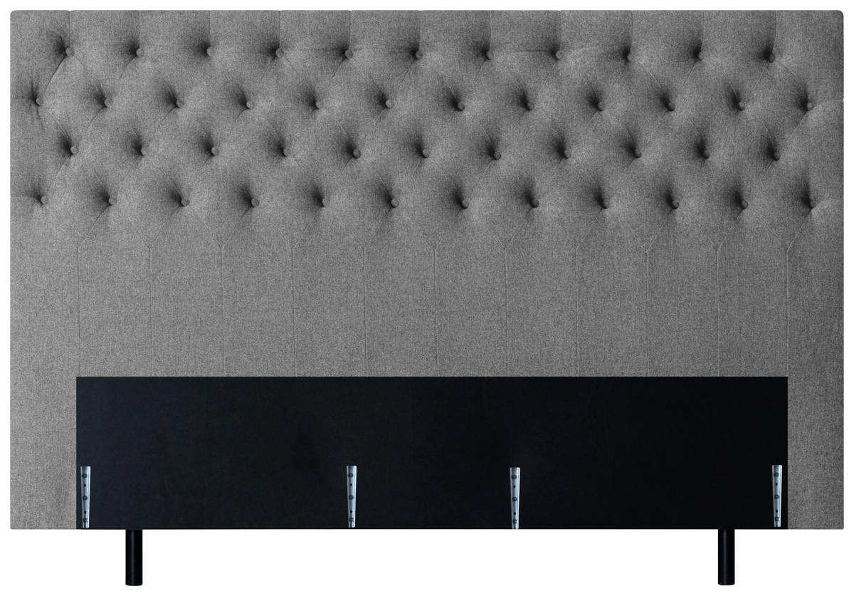 HUVUDGAVEL  - mörkgrå, Klassisk, trä/textil (212/131/13cm) - Ambiente