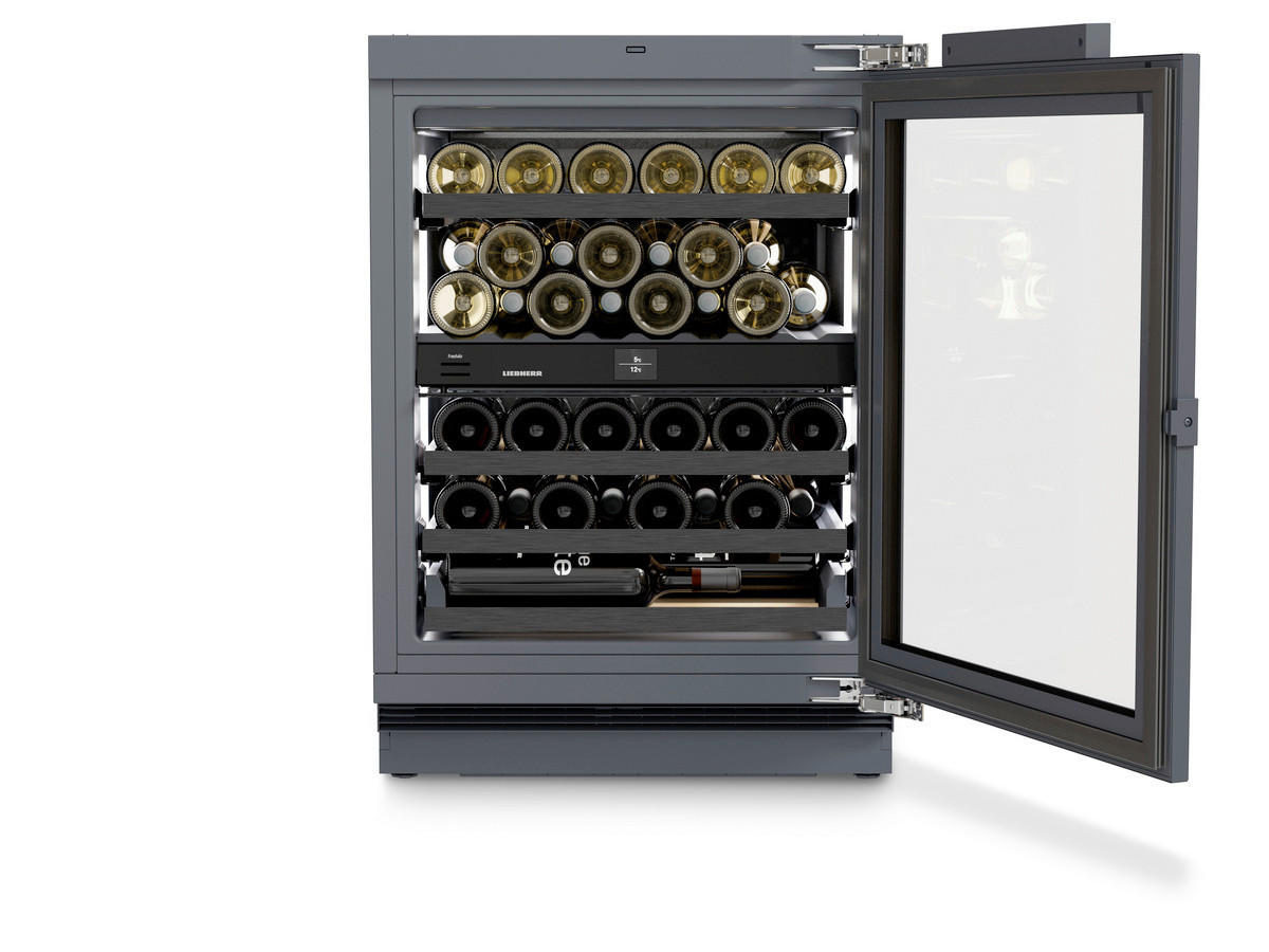 WEINKÜHLSCHRANK UWpri 3762 Vinidor Selection  - Anthrazit/Schwarz, Basics, Metall (60/86-92/56,5cm) - Liebherr