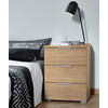 NACHTSCHRANK 40/61/42 cm  - Alufarben/Sonoma Eiche, MODERN, Holzwerkstoff (40/61/42cm) - Rauch Möbel