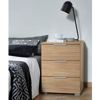 NACHTSCHRANK 40/61/42 cm  - Alufarben/Sonoma Eiche, MODERN, Holzwerkstoff (40/61/42cm) - Rauch Möbel