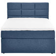 BOXSPRINGBETT 140/200 cm  in Dunkelblau  - Schwarz/Dunkelblau, KONVENTIONELL, Textil (140/200cm) - Carryhome