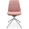 STUHL  in Aluminium Flachgewebe Metall, Textil  - Rosa, Design, Textil/Metall (46/81,5-84,5/55cm) - Johann Jakob