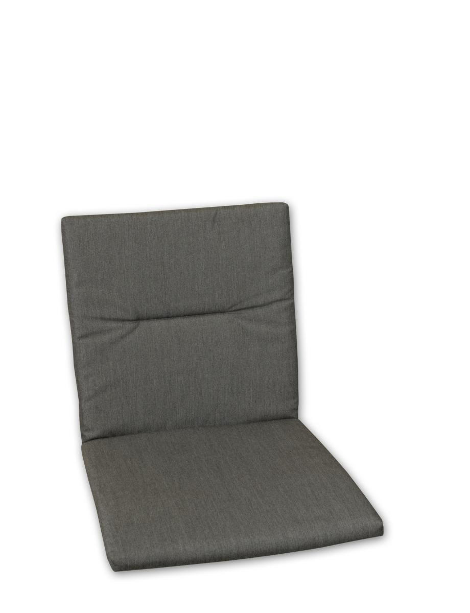 SESSELAUFLAGE Uni  - Graphitfarben, Basics, Textil (46/3/89cm)