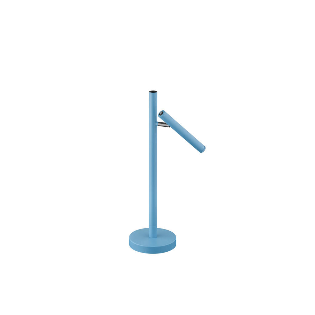 Thumbnail - Hell Akku-Tischleuchte Strea, Pastellblau, Metall, länglich,länglich, F, 50 cm, Europäischer Sicherheitsstandard, tragba...