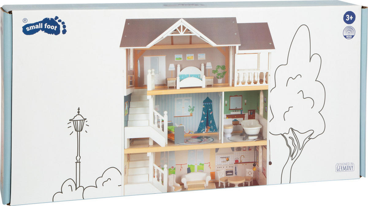 PUPPENHAUS  - Multicolor, Basics, Holz/Kunststoff (63/76/32cm) - small foot