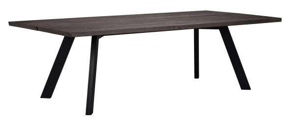 MATBORD i trä, metall 170/100/75 cm   - vit/svart, Design, metall/trä (170/100/75cm) - Rowico
