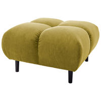 HOCKER Cord Hellgrün  - Schwarz/Hellgrün, MODERN, Holz/Textil (73/41/73cm) - Pure Home Lifestyle