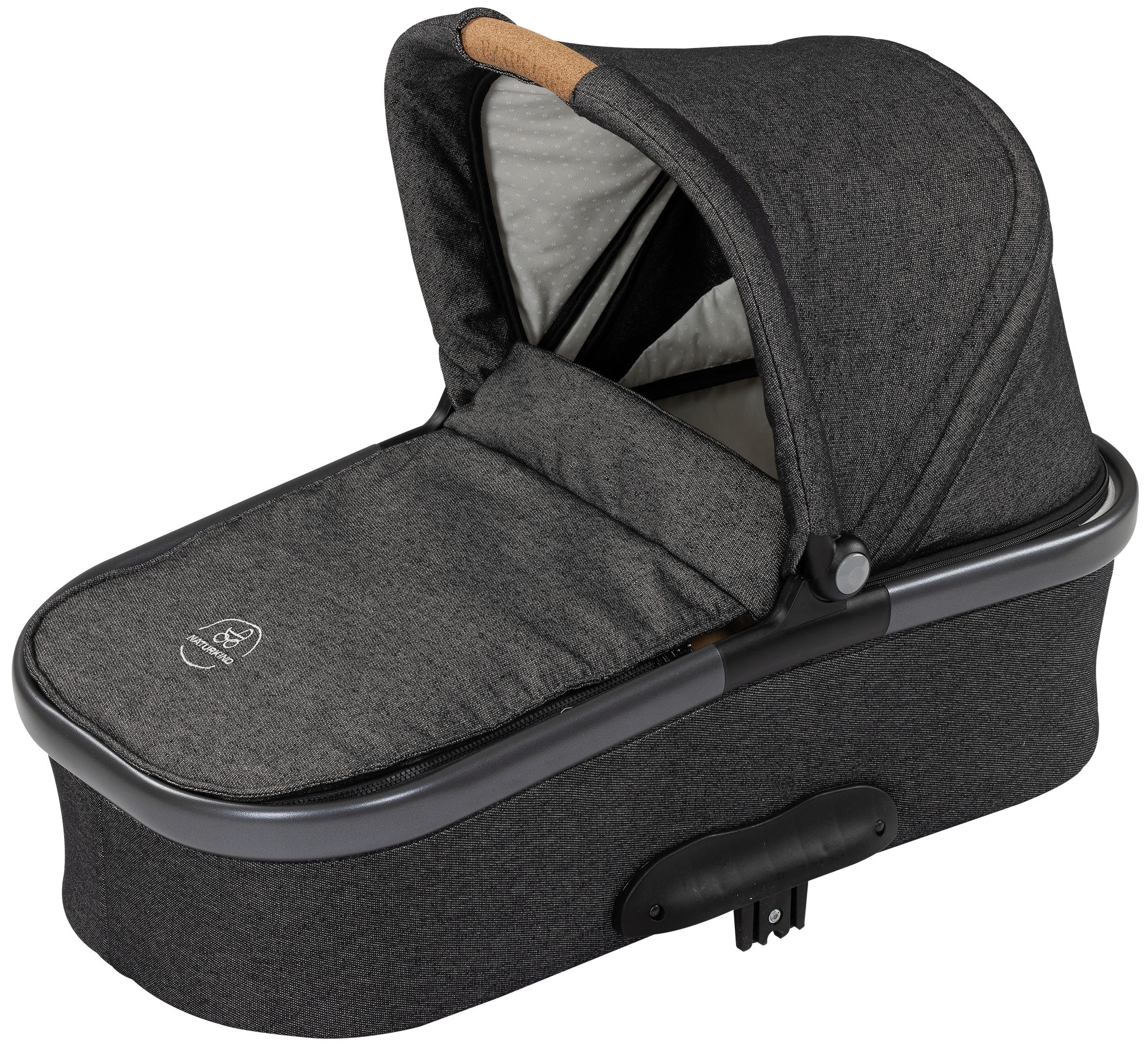 LIEGEWANNE - Graphitfarben/Weiß, Basics, Textil (80/62/43cm) - Naturkind