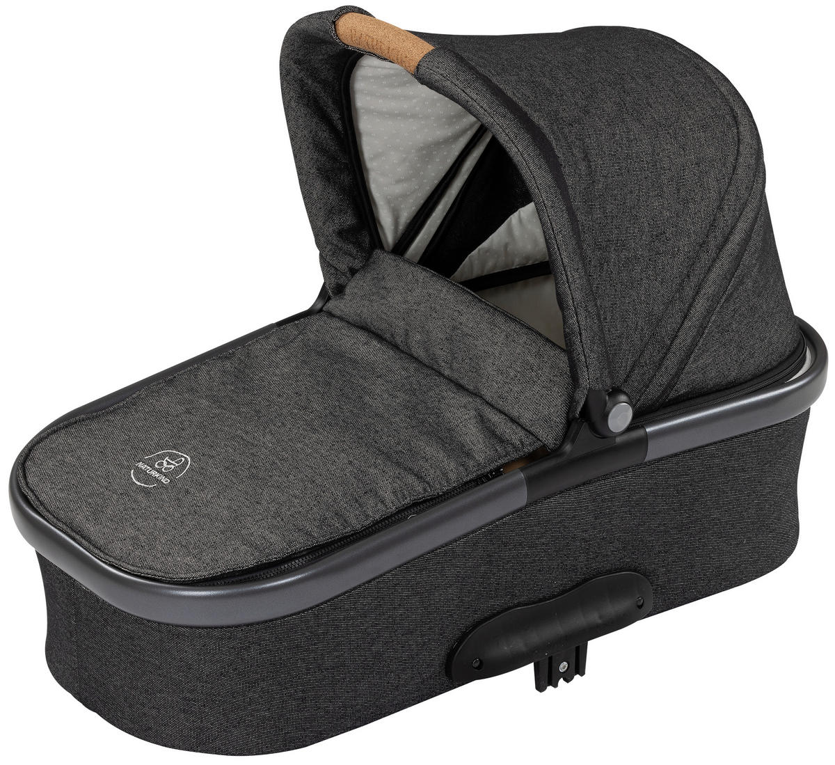 LIEGEWANNE - Graphitfarben/Weiß, Basics, Textil (80/62/43cm) - Naturkind