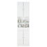 HOCHSCHRANK - Chromfarben/Weiß, KONVENTIONELL, Glas/Holzwerkstoff (50/188,5/20cm) - Xora HOCHSCHRANK - Chromfarben/Weiß, KONVENTIONELL, Glas/Holzwerkstoff (50/188,5/20cm) - Xora