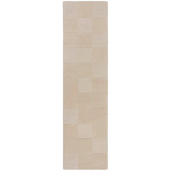 HANDWEBTEPPICH 60/230 cm CHECKERBOARD Naturfarben  - Naturfarben, KONVENTIONELL, Textil (60/230cm)