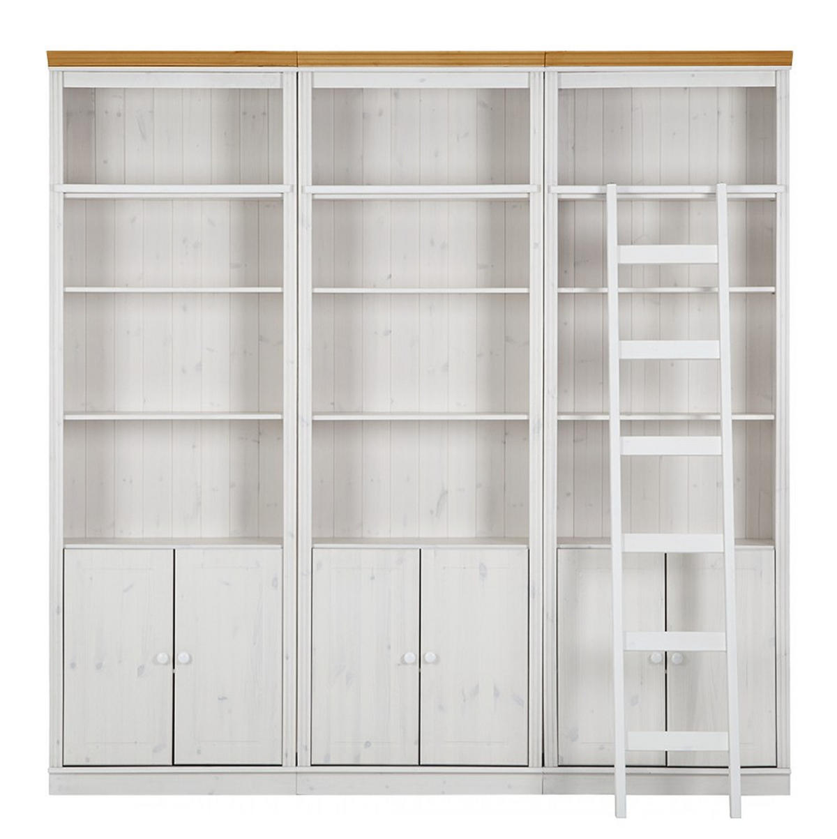 BÜCHERWAND  223/222/34 cm Kieferfarben, Honig  - Kieferfarben/Honig, Design, Holz (223/222/34cm) - Livetastic