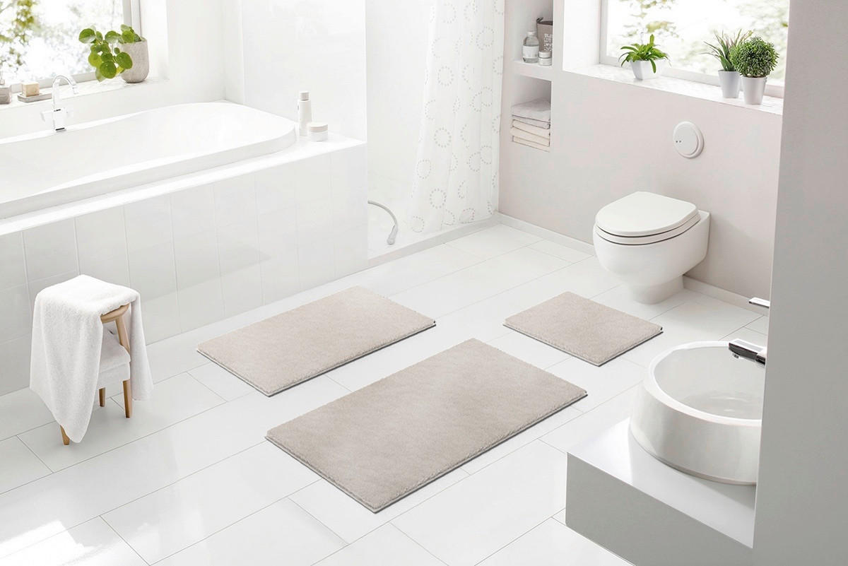 BADEMATTE Cappuccino 70/120 cm  - Cappuccino, Basics, Kunststoff/Textil (70/120cm) - Grund