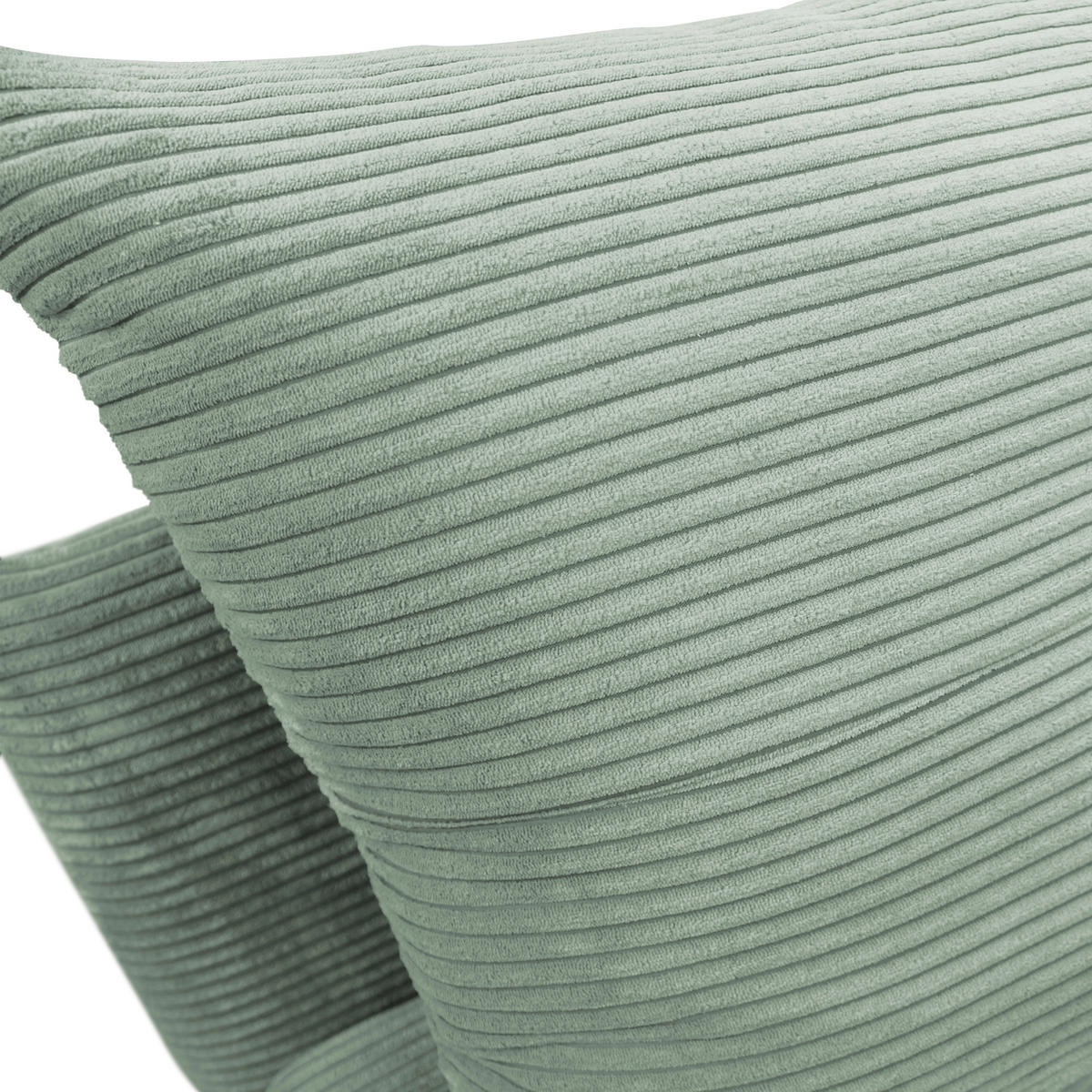 SCHLAFSOFA in Cord Grün  - Schwarz/Grün, Design, Kunststoff/Textil (154/93/85cm) - MID.YOU