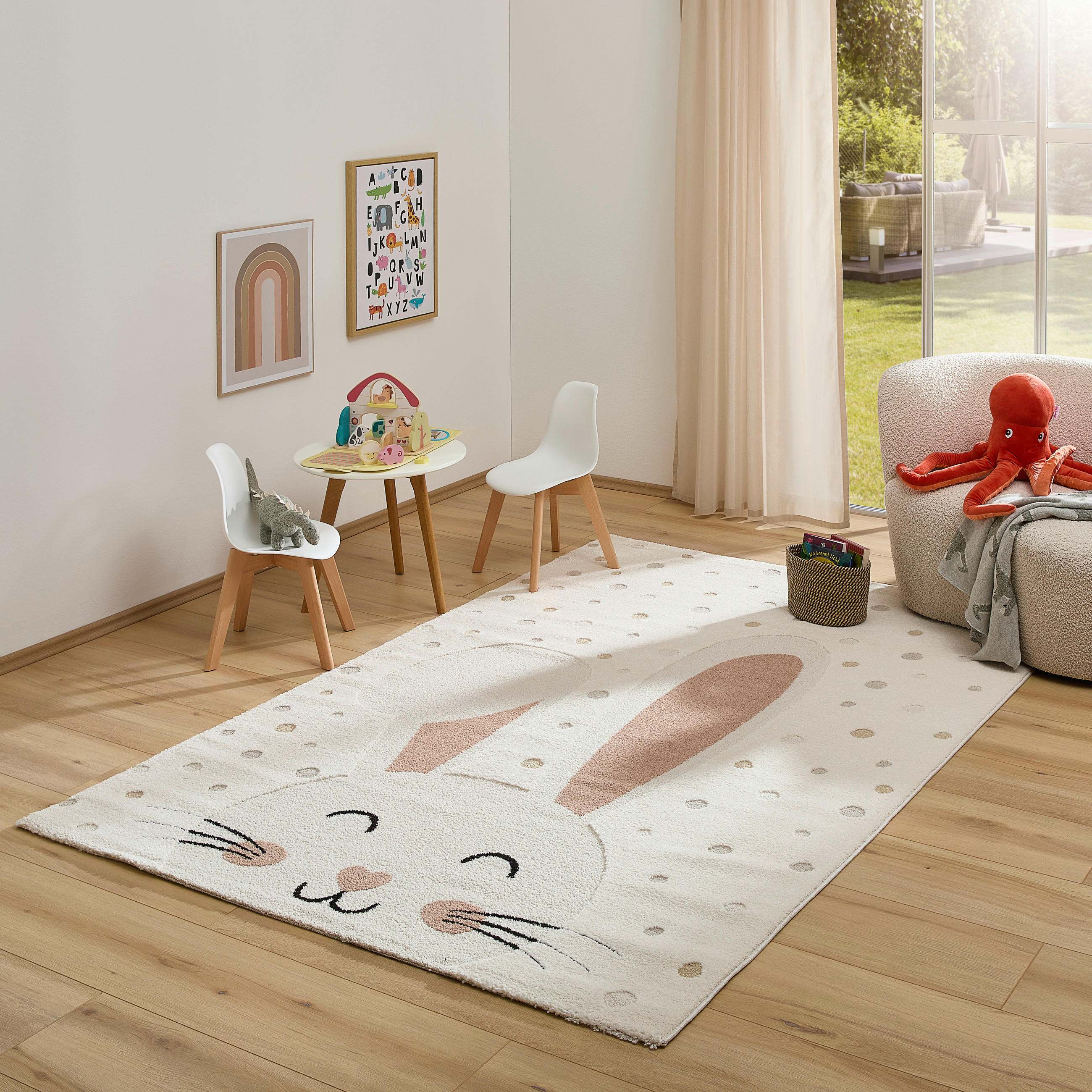 KINDERTEPPICH 120/170 cm  - Gelb/Beige, Trend, Textil (120/170cm) - Ben'n'jen