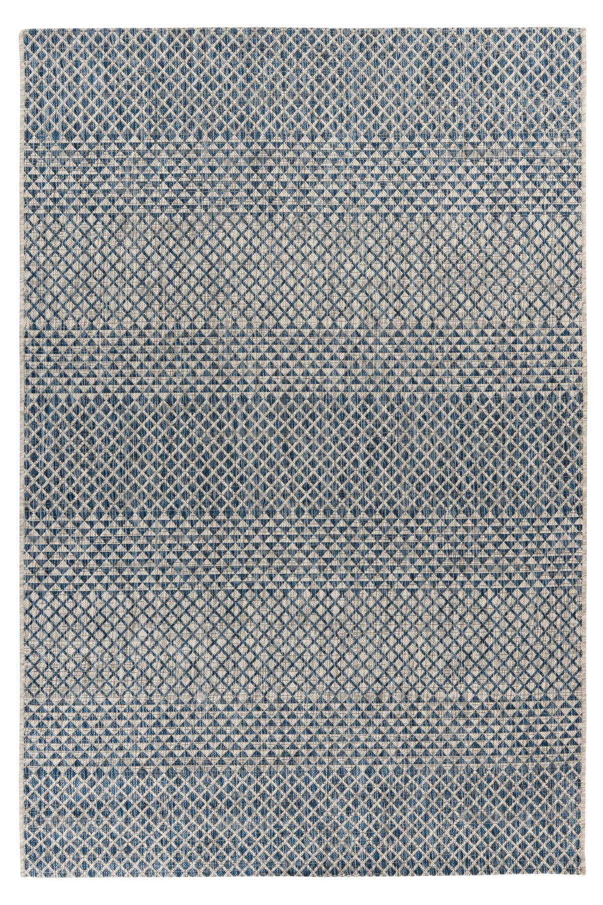 In- und Outdoorteppich 80/150 cm My Nordic Blau, Grau  - Blau/Grau, Design, Textil (80/150cm) - Obsession